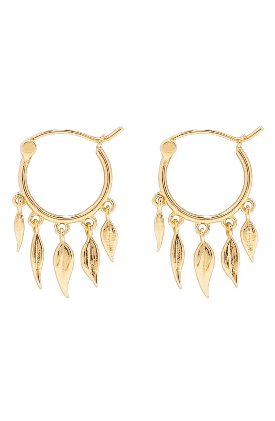 GORJANA AUTUMN FLUTTER HUGGIE HOOP EARRINGS,209-008-G