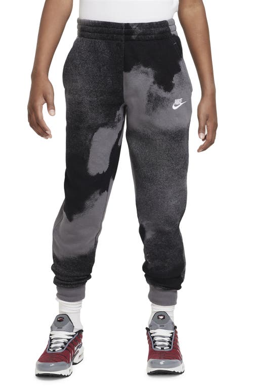 Nike Kids' Club Fleece Joggers in Black/Iron Grey/White at Nordstrom