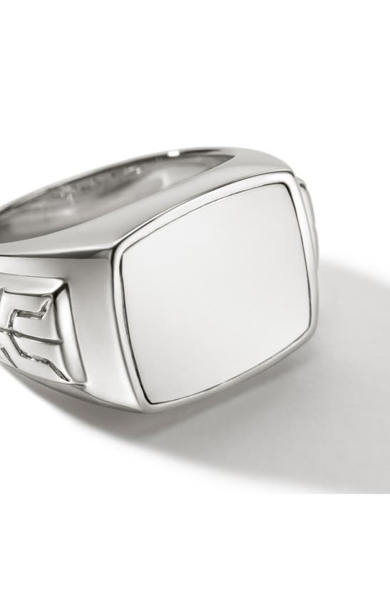 Shop John Hardy Id Signet Ring In Silver