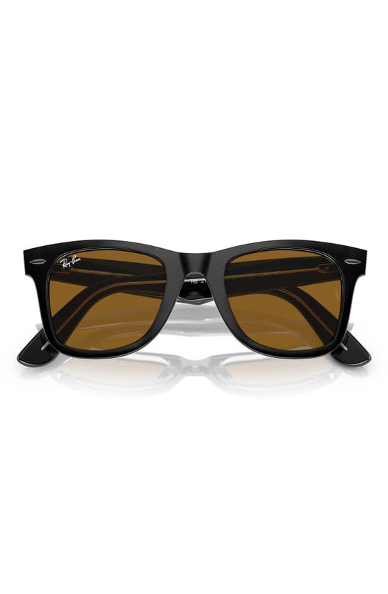 Ray Ban Classic 50mm Wayfarer Sunglasses In Brown