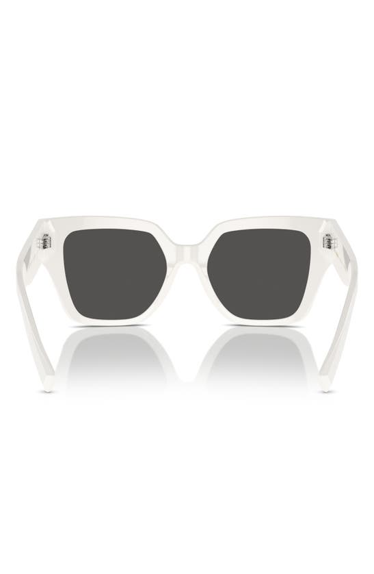 Shop Dolce & Gabbana 52mm Square Sunglasses In White