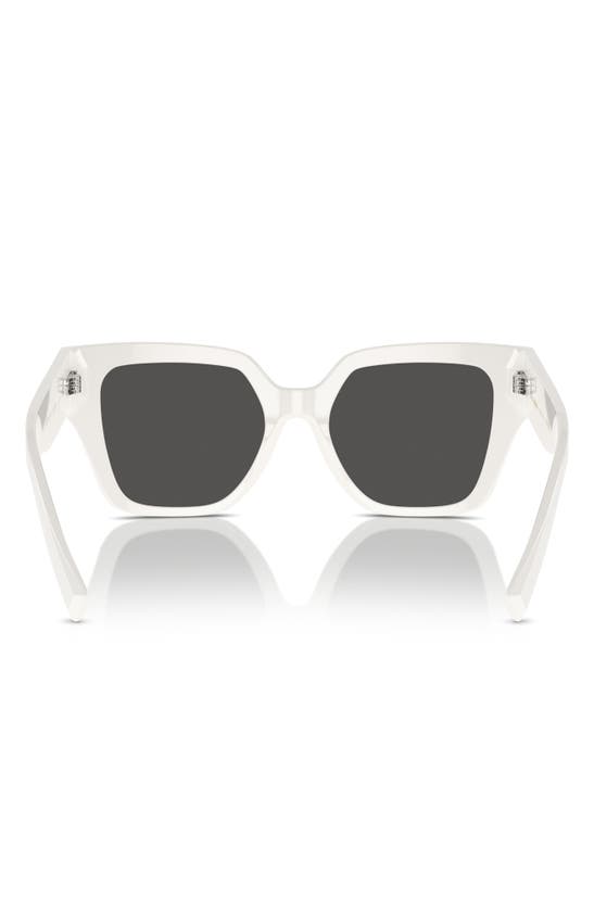 Dolce & Gabbana 52mm Square Sunglasses In White