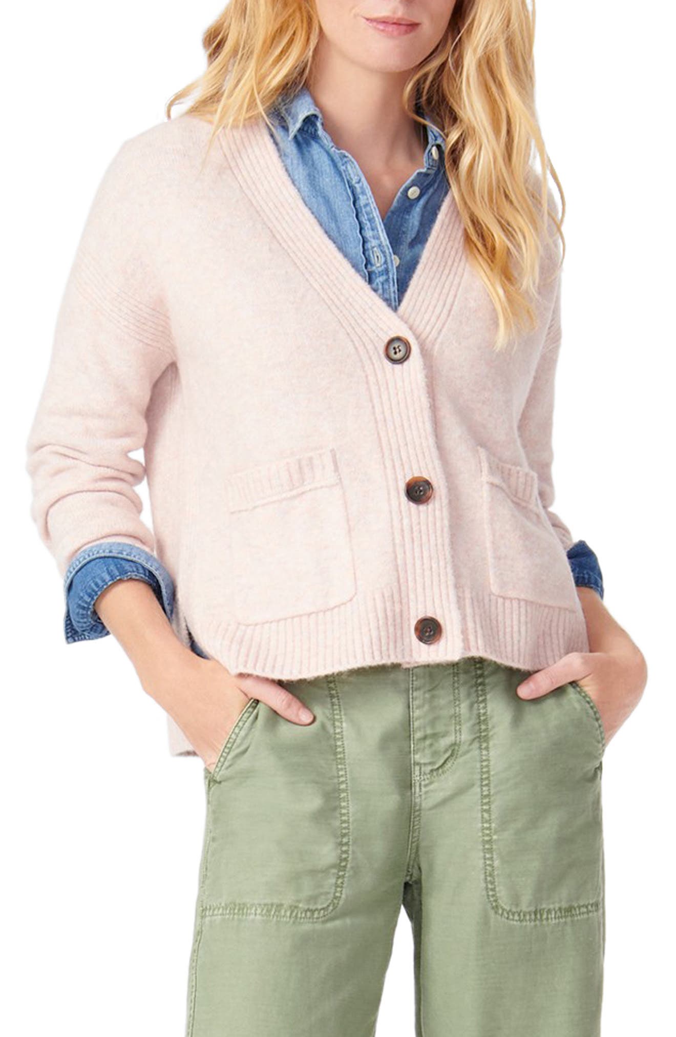 j crew cropped cardigan