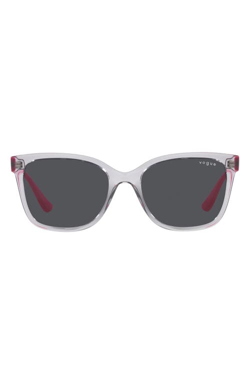 54mm Pillow Sunglasses in Transparent Grey