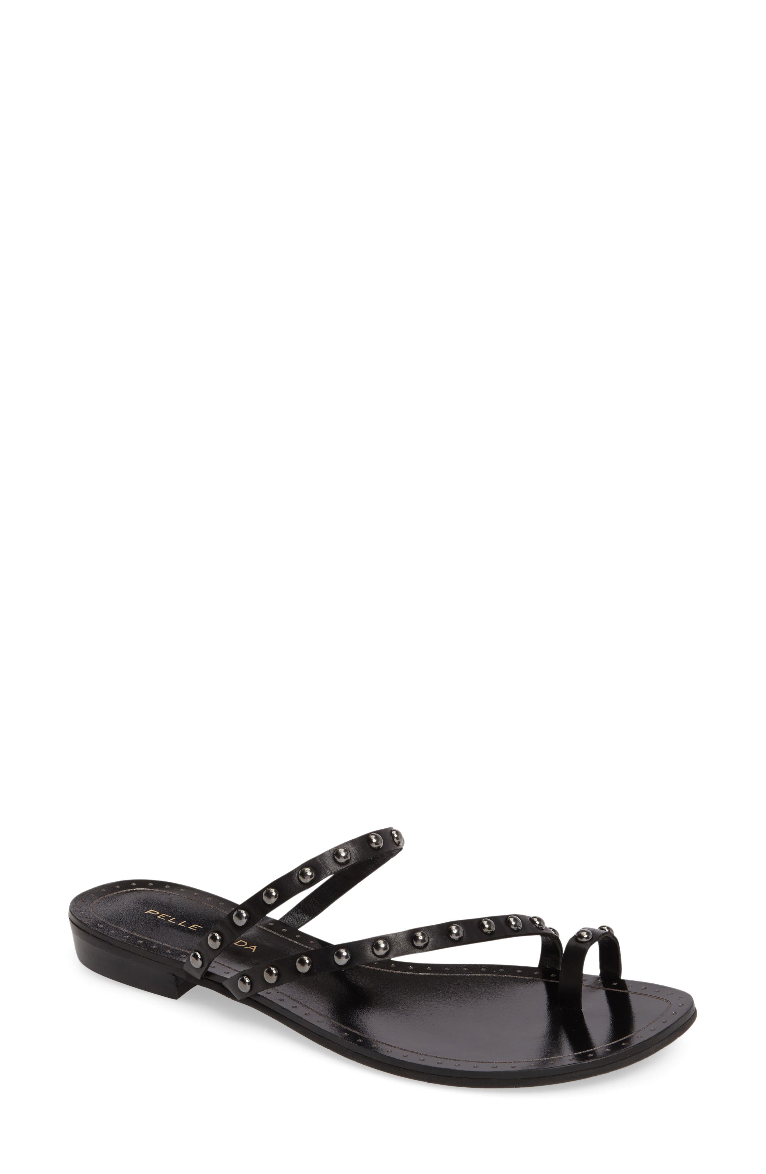 moda in pelle studded sandals