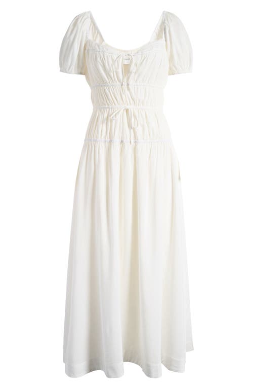 Shop Reformation Rhett Organic Cotton Midi Dress In White