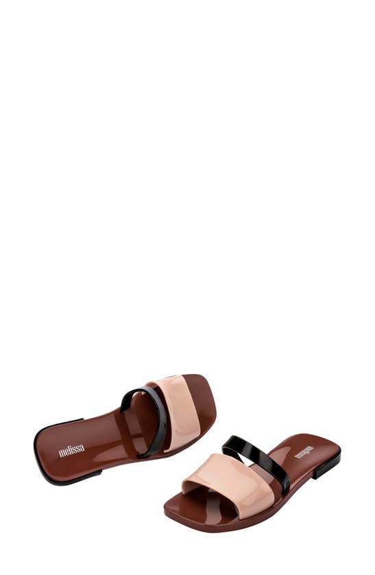 Melissa Ivy Water Resistant Slide Sandal In Beige