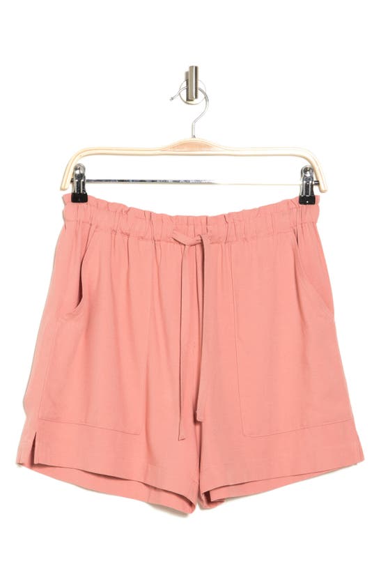 Shop Melrose And Market Paperbag Utility Shorts In Pink Dawn
