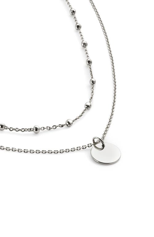 Shop Ana Luisa Coin Necklace Set In Silver