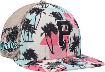 Tampa Bay Rays New Era Retro Beachin' Trucker 9FIFTY Snapback Hat - Natural