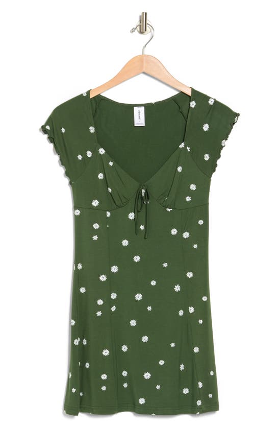 Abound Knit Skater Dress In Green Thicket Simple Daisy