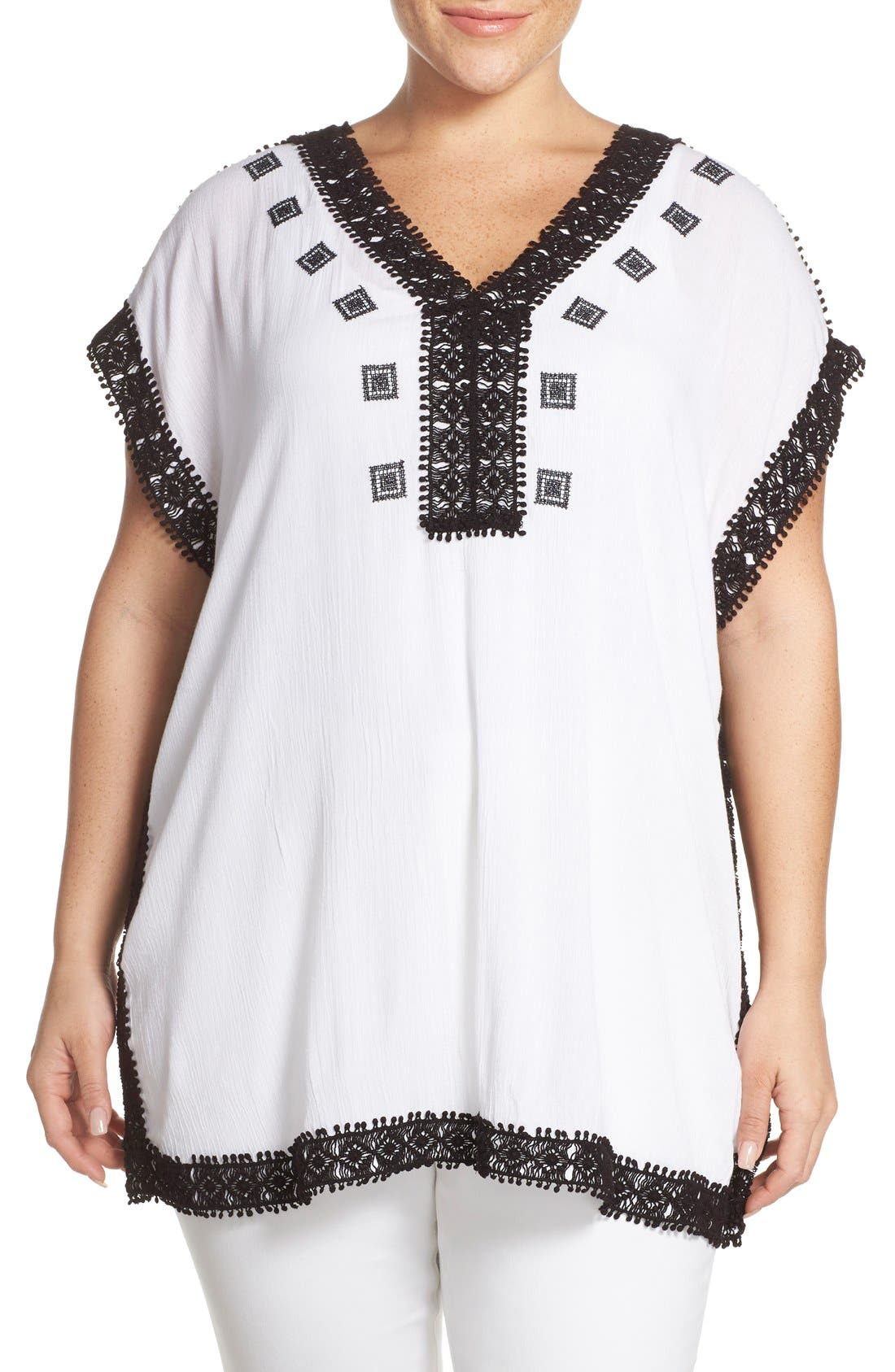 michael kors crochet tunic