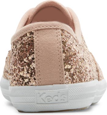 Keds The Platform Glitter Sneaker in Cream at Nordstrom, Size 8.5