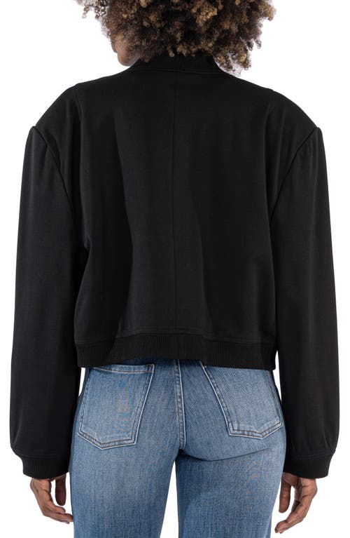 Shop Kut From The Kloth Camilla Crop Twill Bomber Jacket In Black