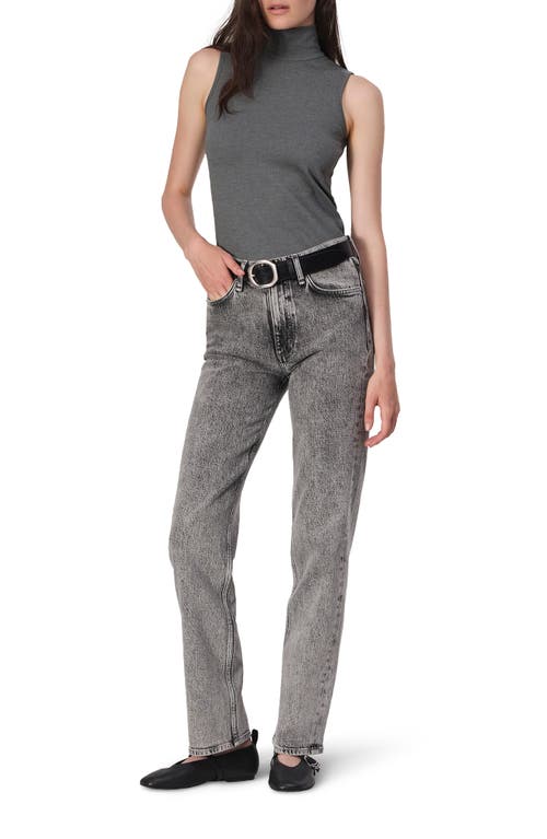 Rag & Bone Irina Ponte Turtleneck Tank Top In Charcoal