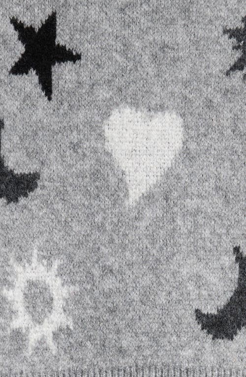 Shop Freshman Kids' Lunar Hearts Sweater & Skirt Set In Lunar Heather Grey Combo