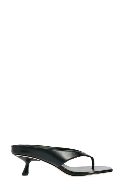 Shop Jeffrey Campbell Kitten Heel Flip Flop In Black