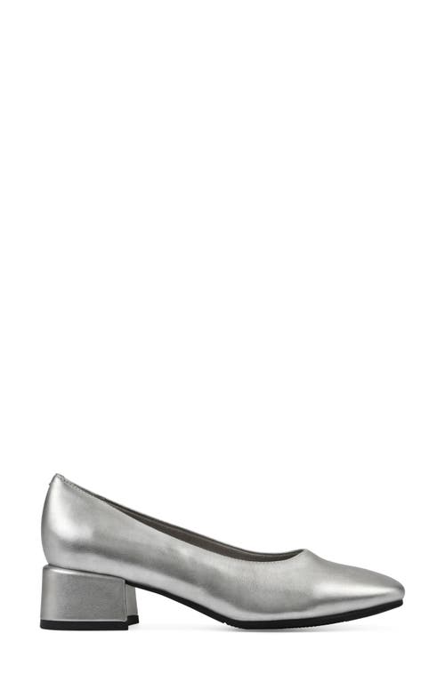 Cliffs By White Mountain Quintesa Pump In Silver Metallic Smooth