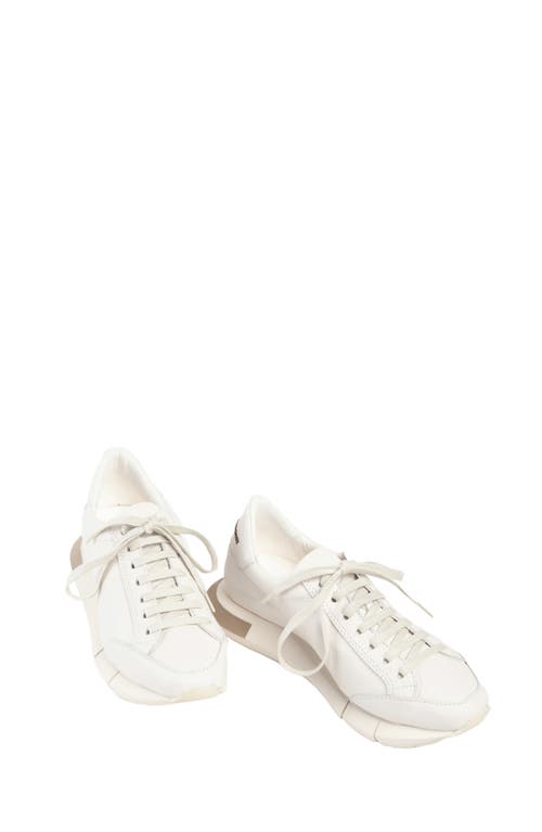 Shop Paloma Barceló Paloma Barcelo Lisieux Sneaker In White/gesso-taupe