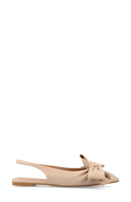 Journee Collection Sabrina Slingback Flat In Nude