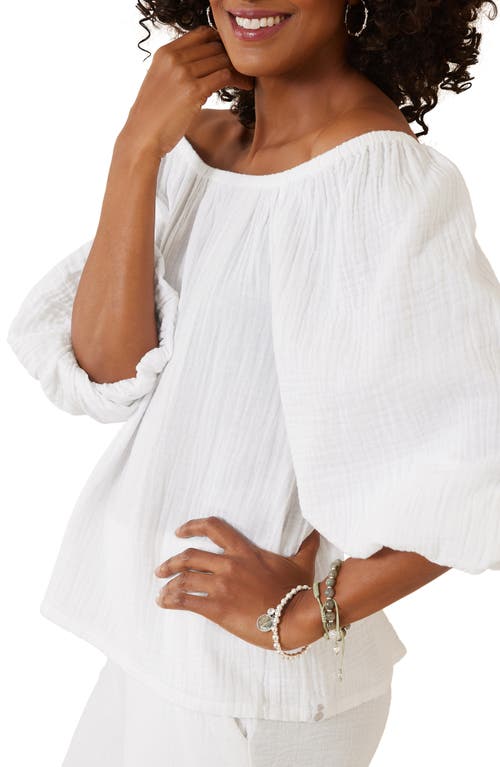 Shop Tommy Bahama Coral Isle Cotton Top In White