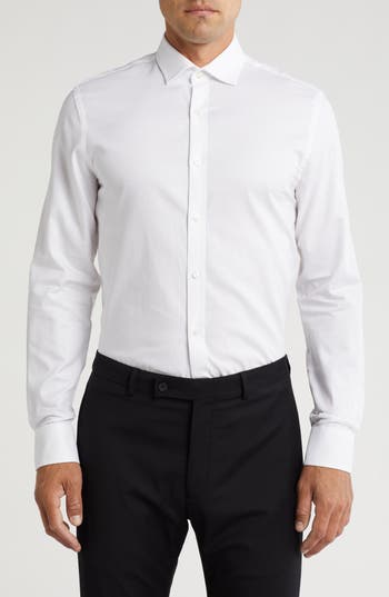 Tommy Hilfiger Core Slim Fit Cotton Button-up Shirt In White