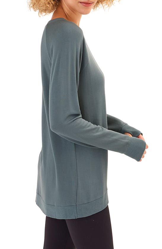 Shop Threads 4 Thought Leanna Feather Fleece Tunic In Seagrass