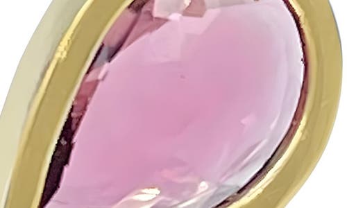 Shop Leslie Paige Perched Setting Pink Tourmaline Ring In Yellow Gold/tourmaline