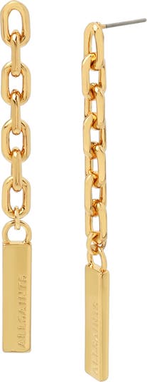 AllSaints Chain Link Linear Drop Earrings | Nordstrom