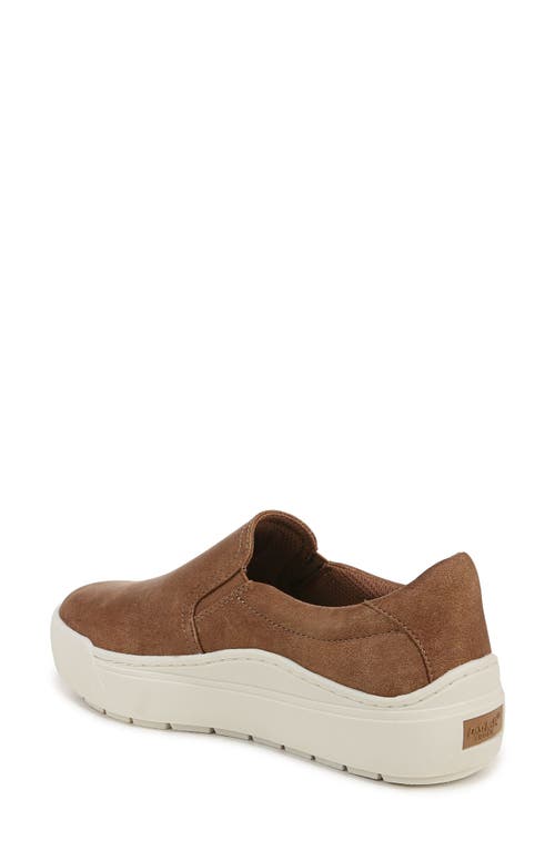 Dr. Scholl's Time Off Slip-on Sneaker In Light Honey Faux Leather
