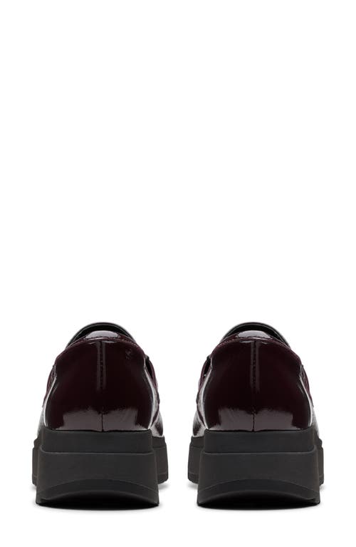 Clarksr Clarks(r) Loriini Izzy Platform Wedge Bit Loafer In Plum Patent