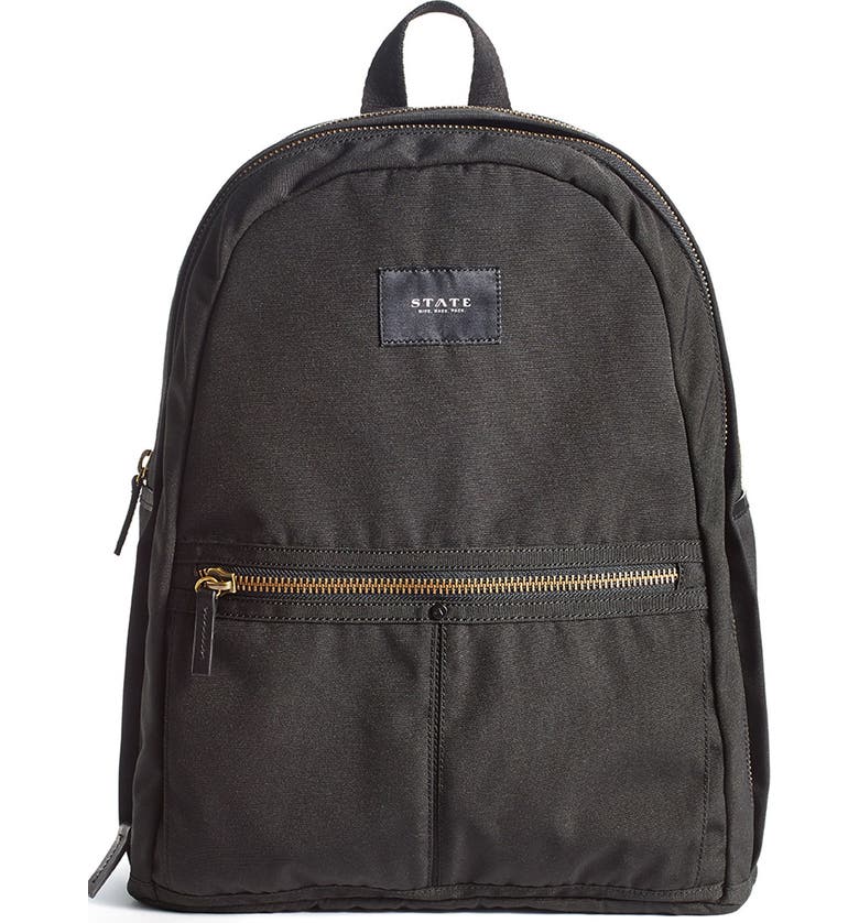 Union Water Resistant Backpack With Leather Trim