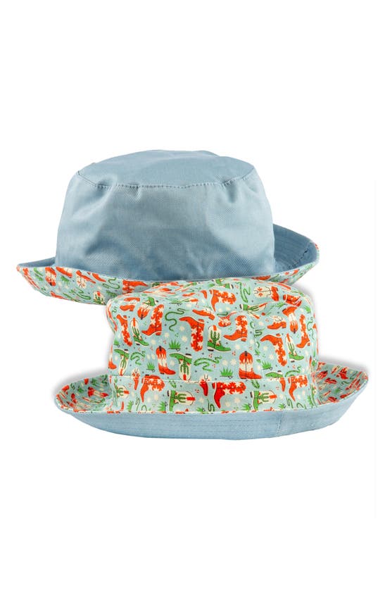 Shop Miki Miette Reversible Bucket Hat In Howdy