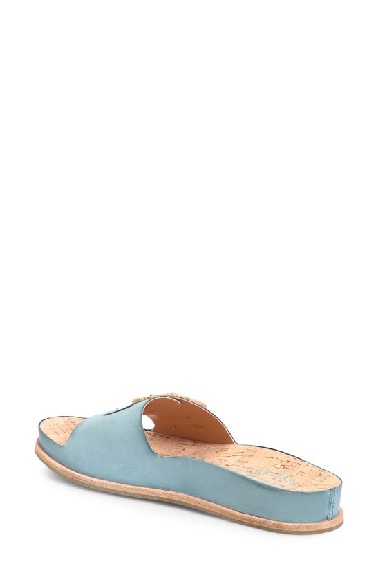 Shop Kork-ease Tutsi Buckle Slide Sandal In Turquoise F/ G