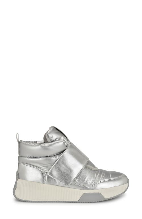 Shop Nine West Tumble High Top Sneaker In Silver