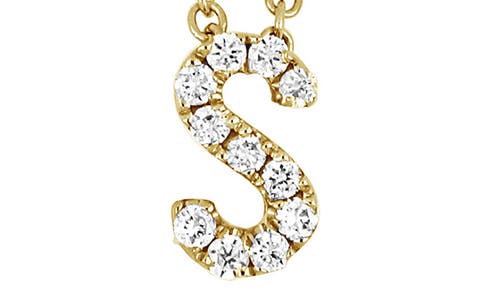 Bony Levy 18k Gold Pavé Diamond Initial Pendant Necklace In 18k Yellow Gold - S