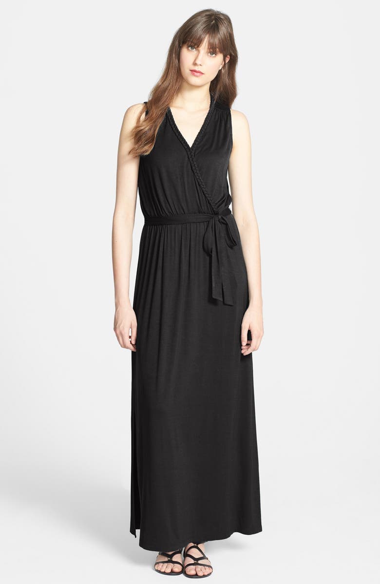 KUT from the Kloth Faux Wrap Stretch Knit Maxi Dress | Nordstrom