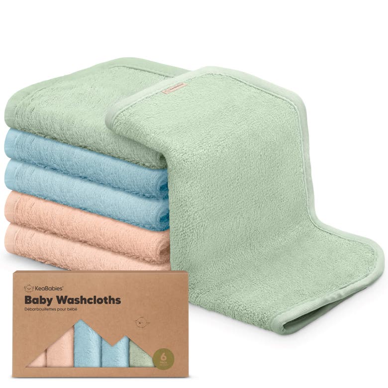 Shop Keababies Deluxe Baby Washcloths In Mellow