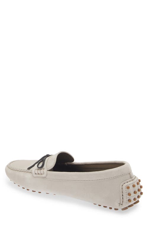 Brunello Cucinelli Suede Driving Shoe In Quarzo