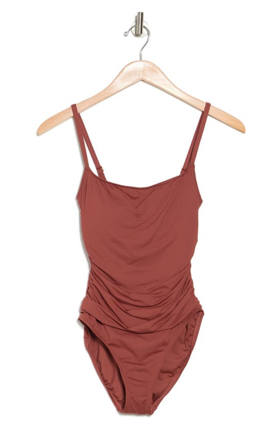 La Blanca Island Goddess Lingerie Onepiece Swimsuit In Cinnamon ModeSens