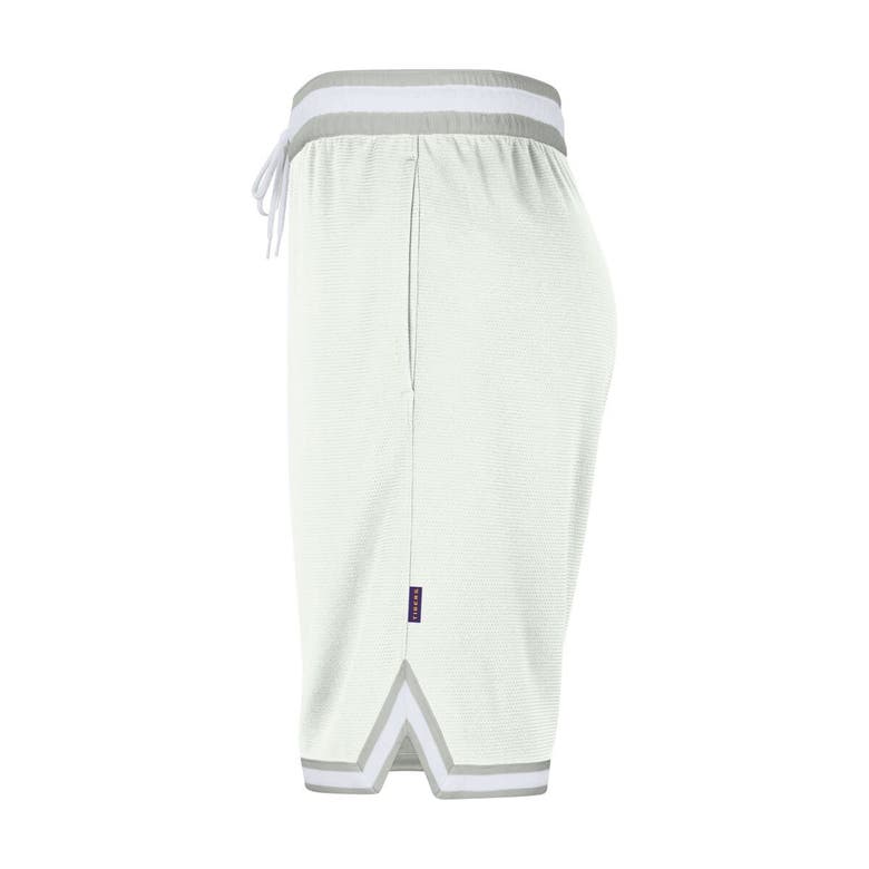 Shop Nike Cream Lsu Tigers Dna 3.0 Performance Shorts In White
