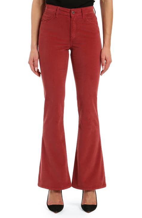 Rolla's Original Straight - Red Corduroy Pants - High-Rise Pants - Lulus
