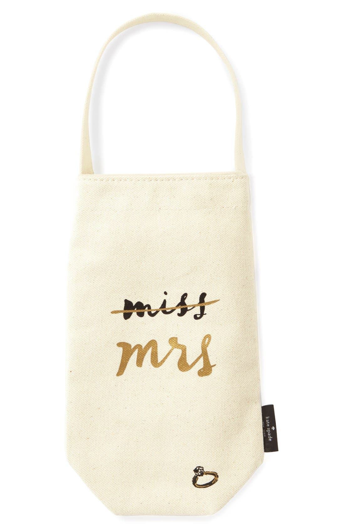 kate spade new york 'miss/mrs' wine tote Nordstrom