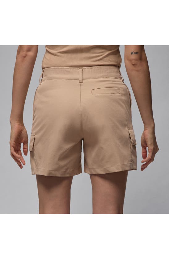 Shop Jordan Chicago Water Repellent Cargo Shorts In Legend Medium Brown