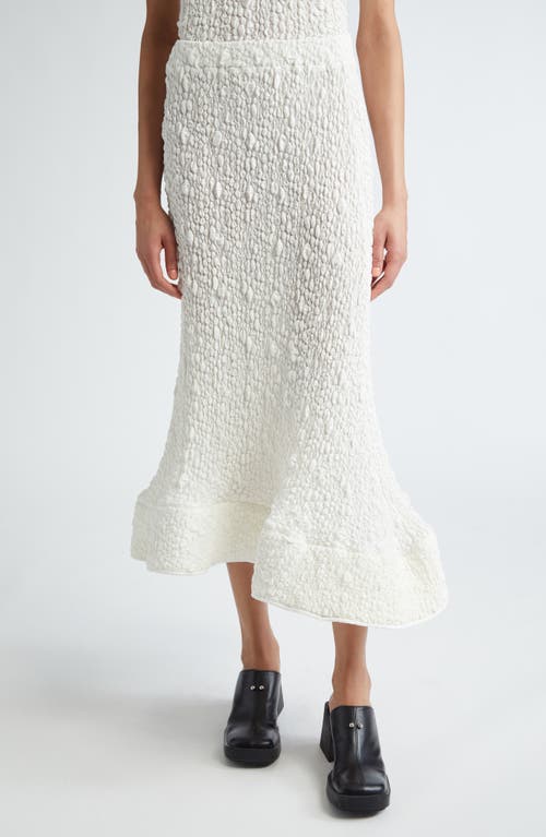 MELITTA BAUMEISTER Foam Ruffle Maxi Skirt White Bubble Jersey at Nordstrom,