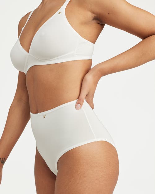 Nudea The Stretch High Waisted Brief In White