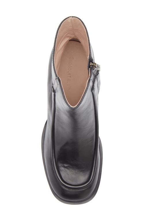 Chocolat Blu Haru Bootie In Black Leather