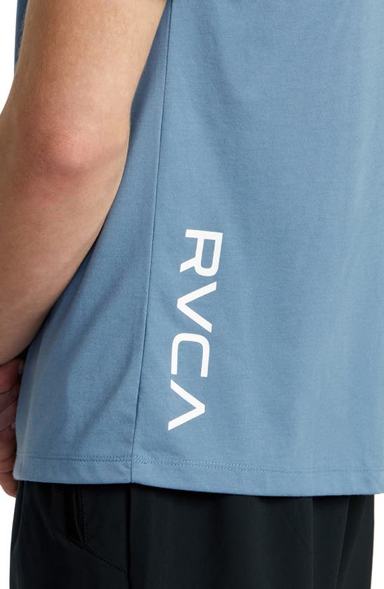 Shop Rvca 2x Performance T-shirt In Blue Tack