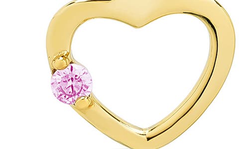 Lily Nily Kids' Open Heart Charm Huggie Earrings In Gold