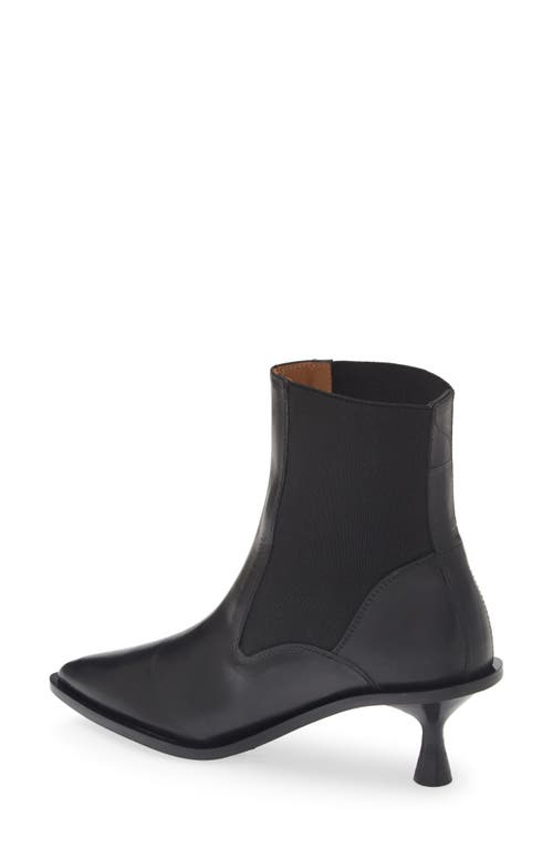 Atp Atelier Trino Pointed Toe Kitten Heel Chelsea Boot In Black